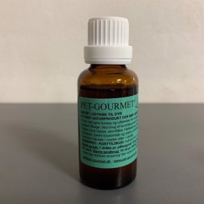 Pet-Gourmet flydende hvidlg 30 ml.